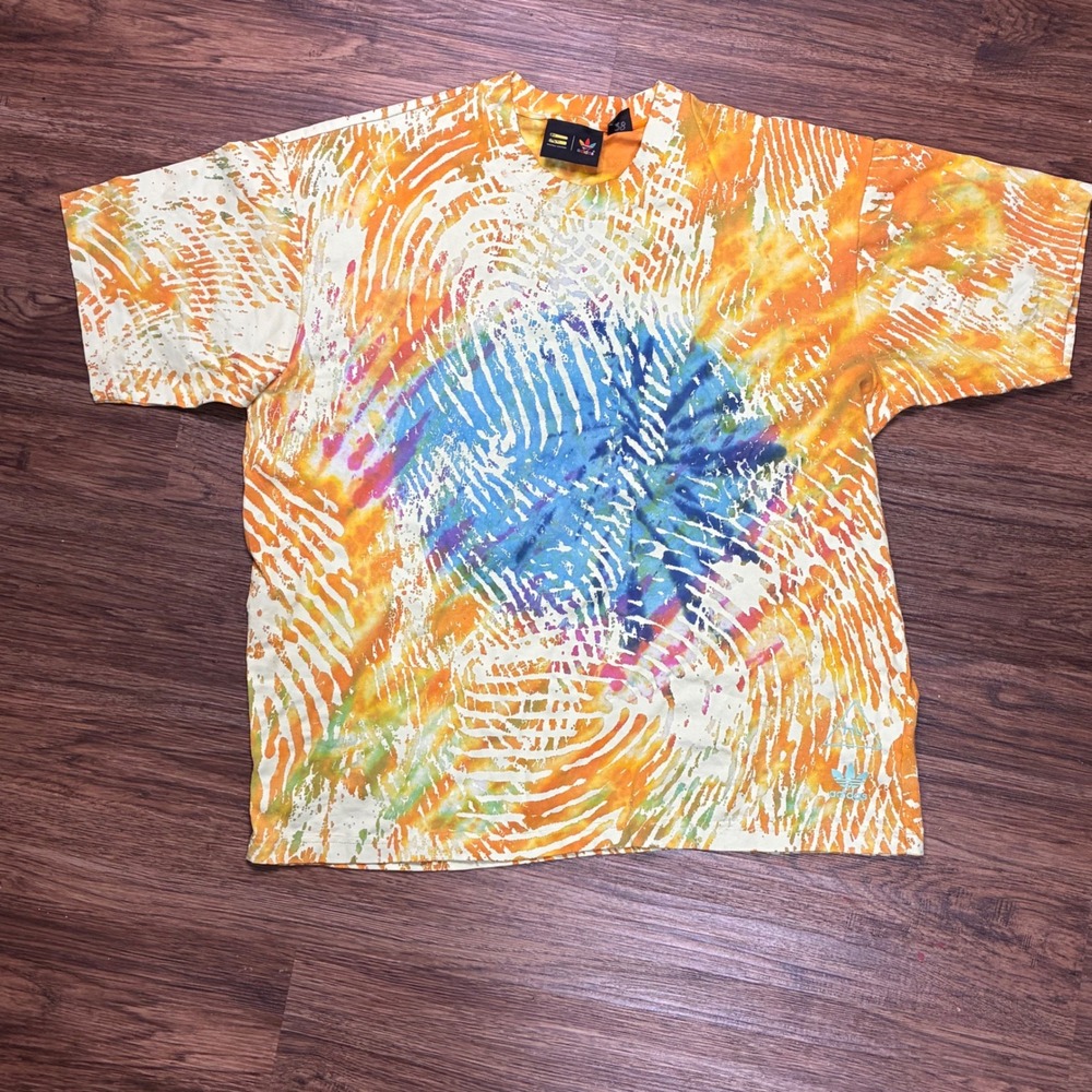 Rare Adidas x Pharrell Williams Human Race Tie Dye Graphic T-Shirt Men's Large